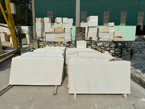 Losas de Mármol de Calcita 100% Natural, Color Blanco Lechoso, Procesadas en Fábrica, Pulidas, Aterciopeladas, Impermeables, Duraderas y Ecológicas - Product Image 3