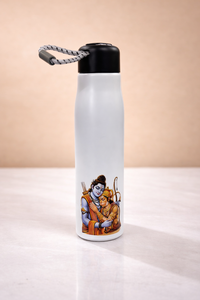 Botella de Agua Metálica con Diseño de Ram Hanuman para el Regreso a Clases y Graduación - Product Image 5