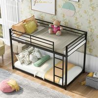 Lit superposé en métal avec échelle, structure de lit en acier gain de place pour enfants, dortoirs, auberges et appartements, provenant d'une usine du Vietnam