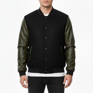 <b>Jacket</b> <b>for</b> <b>Men</b> Letterman <b>Jacket</b> Wool Body <b>Baseball</b> Team <b>Jackets</b> Super Soft Polyester Fabric Lining Wholesale price <b>Jacket</b> Top - Product Image 3