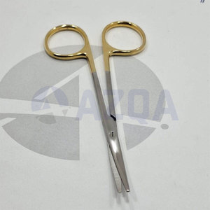 Tijeras Quirúrgicas de Disección TC con Mango Dorado Manual, Marca del Cliente AZ-H-418, con Inserciones de Carburo de Tungsteno para Uso Quirúrgico - Product Image 6