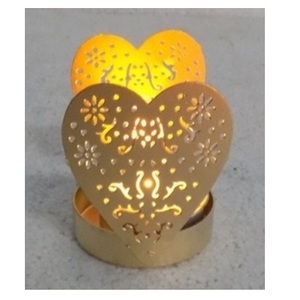 Heart Shaped Iron <b>Lantern</b> <b>Candle</b> <b>Holder</b> for Valentine's Day Home Decoration Die Cutting Printing Heat Resistant - Product Image 4