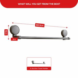 Grey Powder Coated <b>Bathroom</b> <b>Accessories</b> Durable and Reliable Towel Hanger for <b>Bathroom</b> Clothes Available At Lowest Price - Product Image 5