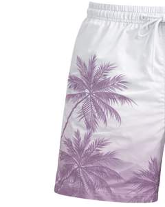 Shorts de Baño Personalizados para Hombre con Estampado de Palmeras, Secado Rápido, Shorts de Playa, Shorts de Verano, Cintura Elástica con Cordón, Proveedor OEM Personalizado - Product Image 3