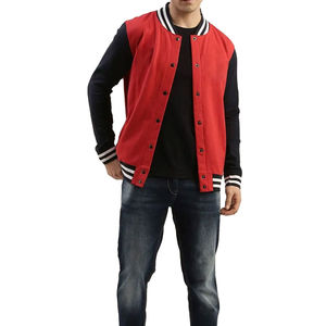 Chaqueta Universitaria de Béisbol Unisex Nueva de Alta Calidad, Mangas de Lona, Tela de Algodón, con Capucha, Acolchada, Informal de Invierno, con Logotipo Frontal - Product Image 3