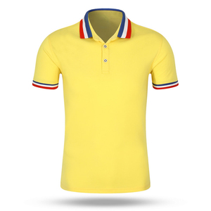 เสื้อโปโลชายสีแดง แขนสั้น คอเสื้อตัดสี เสื้อกีฬา ระบายอากาศ แห้งเร็ว รับผลิตตามแบบ OEM - Product Image 5