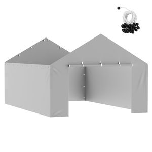 Tenda Garage Impermeabile e Resistente 13 x 20 piedi con Protezione UV, Copertura per Camion e Tettoia di Ricambio con Installazione Facile delle Pareti Laterali - Product Image 1