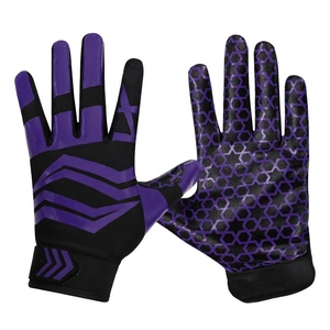 Guantes de Fútbol Americano de Primera Clase en Blanco y Negro para Hombre y Mujer, Diseño Antideslizante de Silicona, Hechos de Cuero de Alta Calidad - Product Image 6