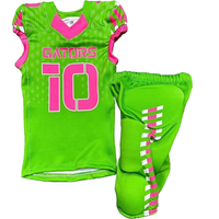 Ensemble de maillot et pantalon de football américain pour jeunes professionnels des États-Unis, imprimé par sublimation, personnalisable avec nom/nombre, uniforme d'équipe sportive