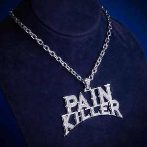 Custom Moissanite VVS Silver <b>Chain</b> for Certified <b>Rapper</b> Name Logo Letter Charm Pendant Men White Color - Product Image 3