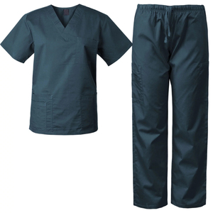 Tenues d'infirmiers pour hommes, confortables et élastiques, en Spandex de haute qualité, style jogger vintage, tricotées, pour l'été, pour infirmiers et médecins - Product Image 6