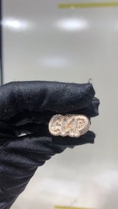 Bague Hip Hop en Moissanite Diamantée la Plus Vendue pour Hommes, avec un Éclat Brillant, Design de Luxe Tendance pour les Fêtes et les Mariages - Product Image 6