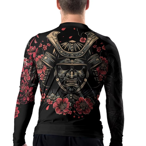 Rashguard de Jiu Jitsu MMA para Hombre, 2026, Nuevo, OEM, ODM, Logotipo Personalizado, Alta Calidad, Manga Larga, Spandex/Poliéster, Transpirable - Product Image 3