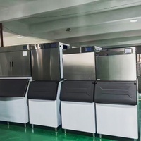 Termoeléctrico comercial de alta capacidad de 200kg/24h para máquina de hacer hielo de bala compresor Bristol con engranaje de Motor central a la venta