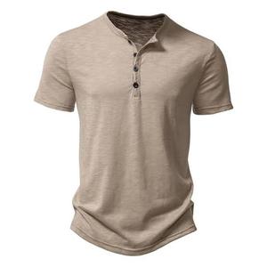 Camiseta de Algodón Premium para Hombre con Tela Suave y Transpirable, Diseño Clásico de Cuello Redondo y Manga Corta, Corte Regular Cómodo para Todos - Product Image 1