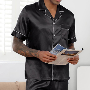 Classic <b>Men</b> <b>Sleeping</b> Suit Lightweight Nightwear Set New Design Smooth Fabric <b>Men</b> Night Suit New Design <b>Men</b> Night Dress - Product Image 3