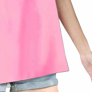 เสื้อยืดผู้หญิงผ้าฝ้าย 100% สีพื้น นุ่มสบาย สไตล์ลำลอง ทรงโอเวอร์ไซส์ แขนสั้น สำหรับฤดูร้อน - Product Image 5