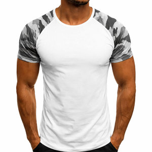 T-shirt à manches courtes pour homme, col rond, gris, couleur unie, jersey tricoté décontracté, 100% coton, 200 grammes, séchage rapide, respirant, coupe classique - Product Image 3