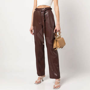 Pantalones de cuero elegantes para mujer, corte recto, calidad premium, para uso casual, eventos nocturnos y moda urbana. - Product Image 2