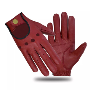 Gants de conduite classiques vintage en cuir de chèvre noir pour homme – Design élégant et tendance - Product Image 2