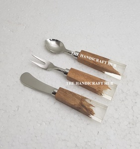 Stylish Design <b>Cheese</b> <b>Set</b> Kitchen Utensil Cutlery <b>Set</b> Stainless Steel <b>Cheese</b> <b>Set</b> Wood Resin Handle At direct selling Price - Product Image 2