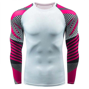 Export Quality <b>Compression</b> <b>Shirts</b> For Men Casual Quick Dry Sublimated Printed 100% Polyester Lightweight Rash Guards - Product Image 6