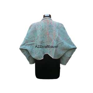 Veste Gudari faite à la main pour femmes, coton standard, style indien Kantha, multicolore, vintage, 100% pur, ethnique, écologique, printemps - Product Image 6