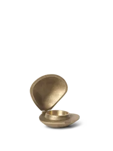 Portavelas circular asimétrico en forma de lágrima diseñado en forma de U abierta, con tapa. - Product Image 2