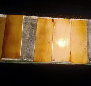 Accesorio de artesanía natural de lujo Variantes de losas de cuerno de búfalo de agua blanca y amarilla pura de placa de escala - Product Image 1