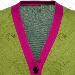 Suéter de mujer de manga larga College University Knitted Cardigan - Product Image 2