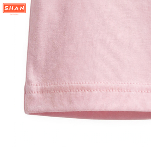 SHAN <b>Men's</b> <b>Pink</b> Cotton <b>T</b>-<b>Shirt</b> Custom Logo Printed O-Neck Short Sleeve Casual Regular Fit Solid Jersey Breathable - Product Image 5