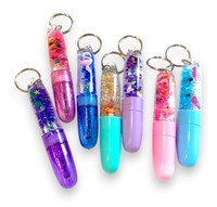 Liquid Motion Floating Pen Keychain Funny Pens Glitter pen keychain