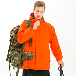 Custom Logo OEM Service Winter Men's Outdoor Waterproof Windbreaker Canvas Nylon Stand Collar Front Logo High Quality - Product Image 2