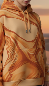 เสื้อฮู้ดดี้โอเวอร์ไซส์สไตล์คนเมือง พิมพ์ลายแบบ Sublimation ทั่วตัว สำหรับแบรนด์แฟชั่นไลฟ์สไตล์ลำลอง - Product Image 6