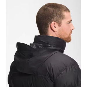 Blouson d'hiver matelassé léger pour homme de haute qualité, style mode, avec capuche et revêtement en toile. - Product Image 4