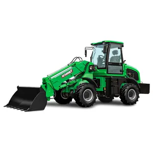 1600kg Small Telescopic Loader Household Wood Spare Parts Machinery Telescopic Front End Wheel Loader With Tire Chains