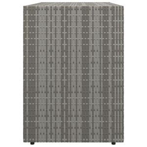 39.4 grigio "x 21.9" x 31.5 "Poly Rattan armadio da giardino - Product Image 5