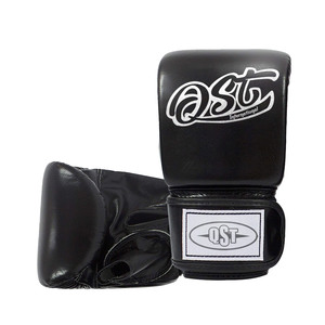 Gants de boxe en cuir pour adultes 6oz 8oz respirants légers avec support de poignet rembourré fermeture auto-agrippante entraînement débutant logo personnalisé - Product Image 5