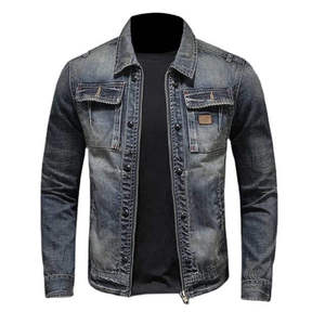 Wholesale <b>Denim</b> <b>Jacket</b> for Men's High Quality Oversized Fashion Casual Wear Breathable Men <b>Denim</b> Jeans <b>Jackets</b> in Low MOQ - Product Image 4