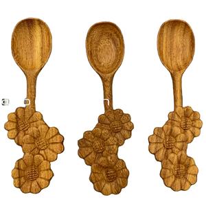 Kitchen Set <b>Spoon</b> Wood Meaning Gift Unique Design for Eating Wooden <b>Spoons</b> Handmade Natural Wooden <b>Spoons</b> for <b>Soup</b> Coffee Salad - Product Image 6