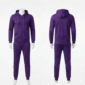 <b>Men's</b> Premium Sports Tracksuit Set Lightweight Full Sleeve <b>Zip</b> <b>Jacket</b> with Matching Track Pants for Running Gym Exercise - Product Image 1