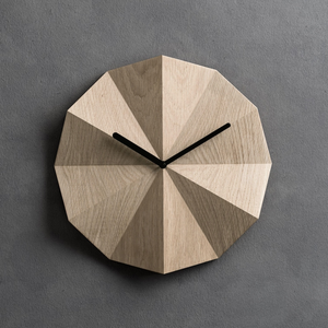 Horloge murale en bois minimaliste, horloge décorative moderne en bois pour la maison, le bureau et le salon, décoration murale contemporaine unique - Product Image 5