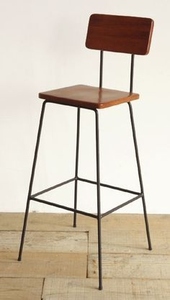 Iron Pipe <b>Bar</b> Chair Nickel Plating Industrial <b>Bar</b> <b>Stool</b> No Assembly Required Durable Pipe Frame Modern PU Leather <b>Adjustable</b> - Product Image 2