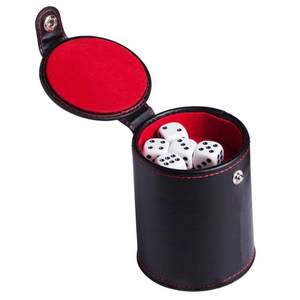 Vasos para Dados de Cuero PU Personalizables al por Mayor con Logotipo Grabado, Estilo Clásico Hecho a Mano para Juegos de Azar Casuales - Product Image 3