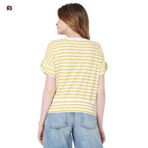 Ropa de mujer Camisetas Logotipo personalizado Impresión Manga corta O Cuello Casual Diario 2025 Algodón Calidad Premium Producto OEM - Product Image 6