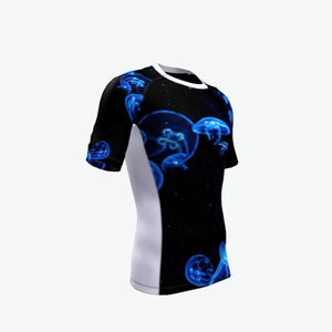 Rashguard de BJJ MMA para Hombre, Manga Corta, Compresión UPF50+, Impermeable, Ecológico, 220g, Spandex, Antidesgarro, No-Gi, Grappling, Adultos - Product Image 1