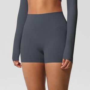 Shorts Deportivos de Cintura Alta Elástica, Sin Costuras, de Color Sólido, con Efecto Push-Up, de Secado Rápido y Transpirables, Shorts de Yoga de Alta Calidad para Mujer - Product Image 4