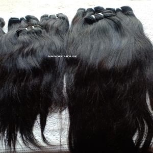 Extensions de cheveux naturels indiens Remy 100% humains, qualité double, ondulés, à clipser, couleur naturelle, livraison DHL - Product Image 4