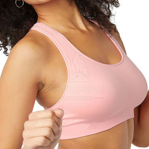 Soutien-gorge de sport pour femme sans coutures, maintien élevé, bretelles réglables, rembourrage frontal, séchage rapide, écologique, pour gym, course, yoga, fitness, entraînement - Product Image 6