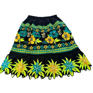 Breathable Soft Anti-Bacterial Casual Best Selling Custom Embroidery Women Regular Waist Midi <b>Skirt</b> Trendy <b>Elastic</b> Plus Size - Product Image 4
